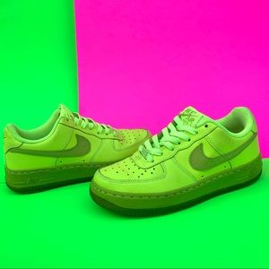 Nike Air Force 1 GS volt/fierce green